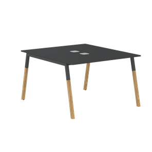 Переговорный стол FORTA Черный Графит-Черный Графит-Бук  FWST 1113 (1180x1346x733) в Новом Уренгое