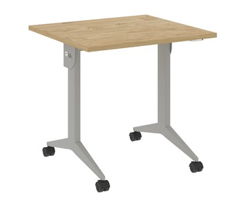 Мобильный стол X.M-0.7, Металл серый/Тиквуд светлый в Салехарде