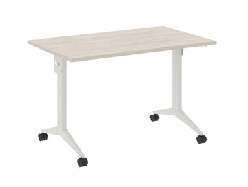 Складной стол X.M-2.7, Металл белый/Денвер светлый в Тарко-Сале