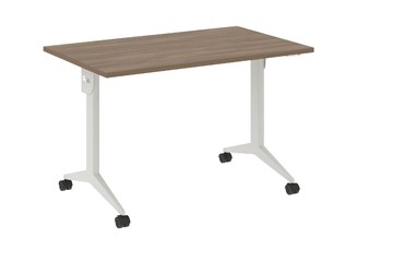 Мобильный стол X.M-3.7, Металл белый/Дуб Аризона в Салехарде