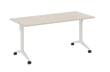 Складной мобильный стол X.M-4.7, Металл белый/Денвер светлый в Салехарде