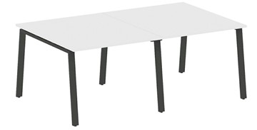 Стол для совещаний БА.ПРГ-2.2, Белый/Антрацит в Лабытнанги