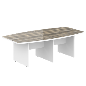 Стол для совещаний MORRIS Дуб Базель/Белый MCT 2412 (2400x1200x750) в Надыме