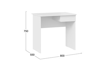 Письменный стол Diamond тип 1 (Белый) в Салехарде - предосмотр 4