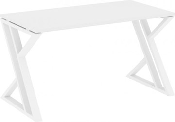 Офисный стол Loft VR.L-SRZ-3.7, Белый Бриллиант/Белый металл в Лабытнанги