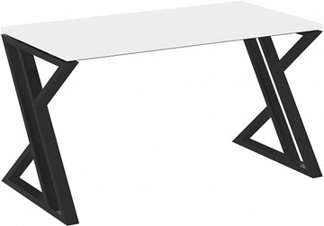 Стол на металлокаркасе Loft VR.L-SRZ-3.7, Белый Бриллиант/Черный металл в Салехарде