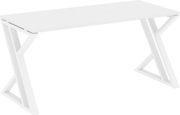 Стол письменный Loft VR.L-SRZ-4.7, Белый Бриллиант/Белый металл в Салехарде