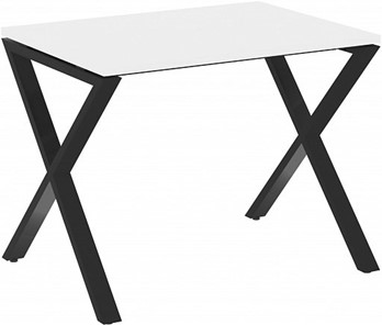 Стол на металлокаркасе Loft VR.L-SRX-1.7, Белый Бриллиант/Черный металл в Лабытнанги
