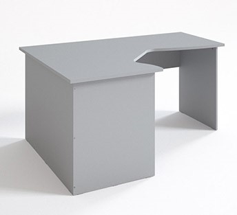 Письменный стол СЛ 16.12.7 эргономичный, Серый в Ноябрьске - изображение