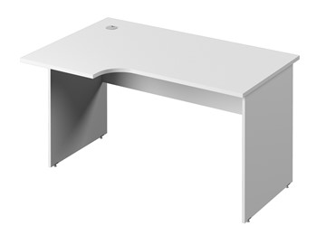 Письменный стол С-34 левый, цвет Белый в Тарко-Сале