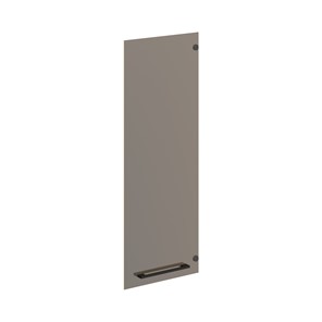 Дверь для шкафа стеклянная  средняя MORRIS TREND Антрацит/Кария Пальмира AMGT 42-1 (422х4х1132) в Лабытнанги