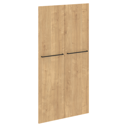 Дверь двойная  глухая средняя LOFTIS Дуб Бофорд LMD 40-2 (790х18х1470) в Салехарде - изображение