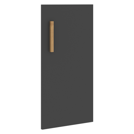 Низкая дверь для шкафа правая FORTA Черный Графит FLD 40-1(R) (396х18х766) в Салехарде - изображение