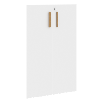 Средние двери для шкафов с замком FORTA Белый FMD 40-2(Z) (794х18х1164) в Салехарде - изображение
