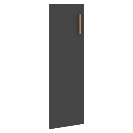 Дверь для шкафа средняя левая FORTA Черный Графит FMD40-1(L) (396х18х1164) в Салехарде - изображение
