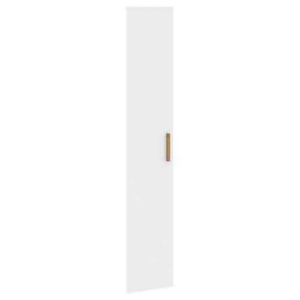 Дверь для шкафа высокая универсальная  FORTA Белый FHD 40-1 (396х18х1932) в Салехарде - изображение