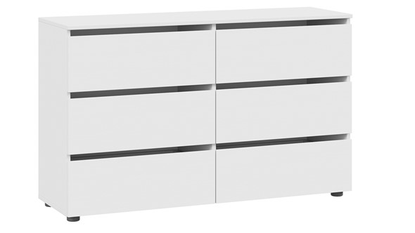 Комод с 6-мя ящиками Денвер (Белый) в Ноябрьске - изображение
