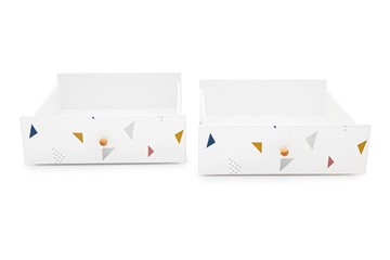 Ящики для кровати Stumpa "Треугольники желтый, синий, розовый" в Лабытнанги