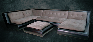 П-образный диван Шад Эвелина со столом-пуфом в Лабытнанги