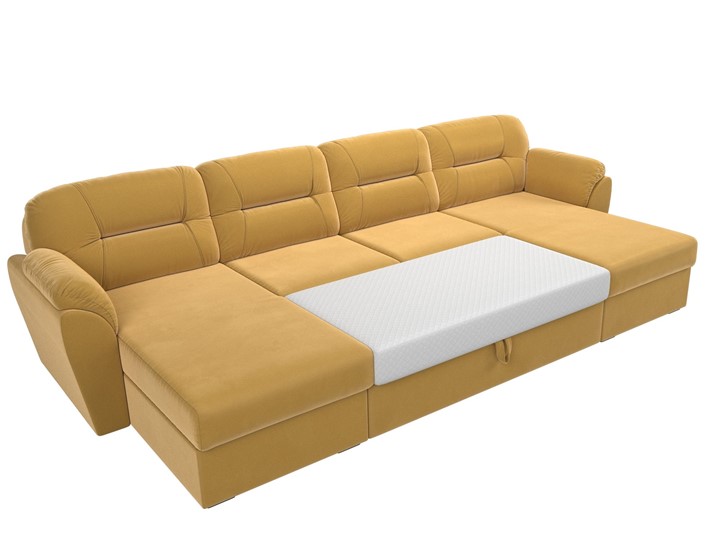 П-образный диван Бостон, Желтый (микровельвет) в Надыме - изображение 8