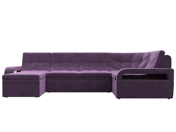 П-образный диван Лига-035, Сиреневый (Микровельвет) в Ноябрьске - изображение 3