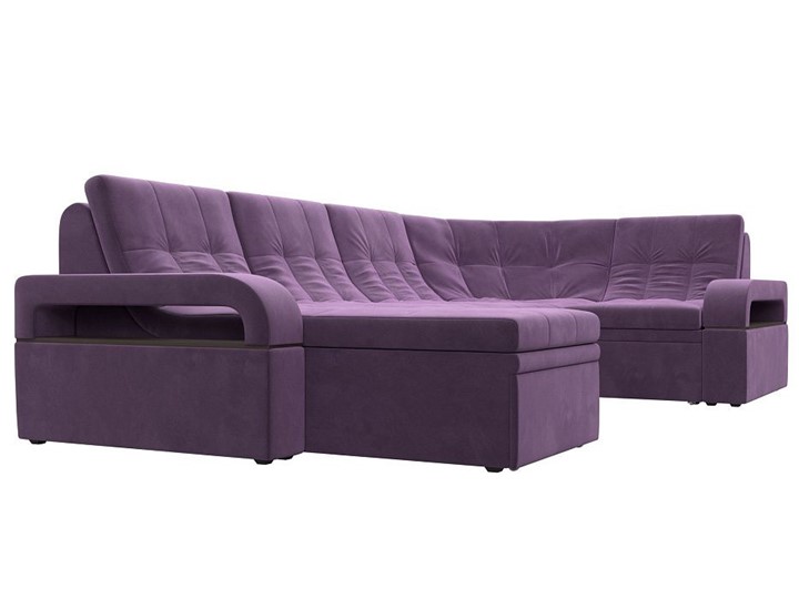 П-образный диван Лига-035, Сиреневый (Микровельвет) в Ноябрьске - изображение 5