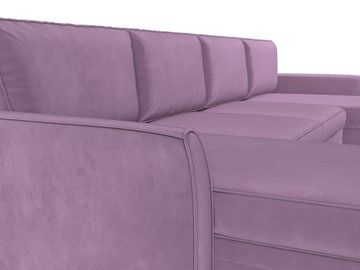 Большой П-образный диван София, Сиреневый (Микровельвет) в Лабытнанги - предосмотр 3
