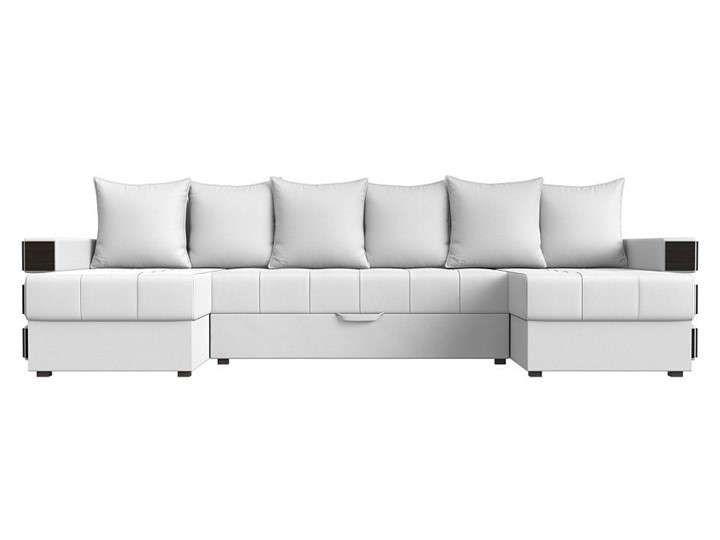 П-образный диван Венеция боннель, Белый (Экокожа) в Новом Уренгое - изображение 1