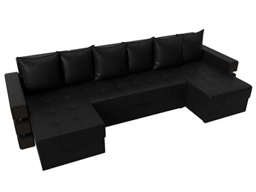 П-образный диван Венеция боннель, Черный (Экокожа) в Тарко-Сале - предосмотр 5