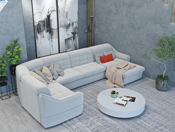 Большой диван с оттоманкой и креслом Антарес 1 ПДУ New в Губкинском - предосмотр 4