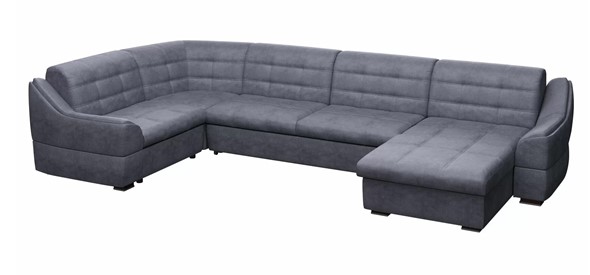 Большой диван с оттоманкой и креслом Антарес 1 ПДУ New в Муравленко - изображение