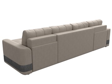 П-образный диван Честер, Бежевый/серый (рогожка) в Салехарде - предосмотр 8