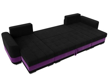 П-образный диван Честер, Черный/фиолетовый (вельвет) в Надыме - предосмотр 7