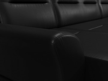 Большой П-образный диван Клайд, Черный (Экокожа) в Лабытнанги - предосмотр 5