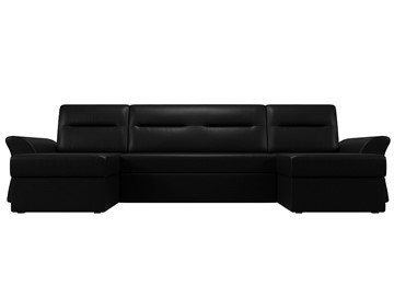 Большой П-образный диван Клайд, Черный (Экокожа) в Лабытнанги - предосмотр 7