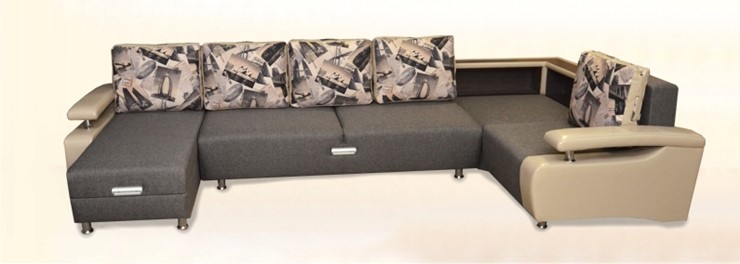 П-образный диван Престиж-15 люкс с полкой в Салехарде - изображение 2