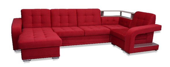 П-образный диван Соня-17 с полкой в Надыме - изображение