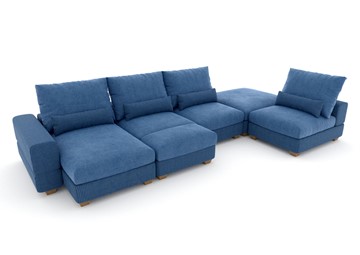 П-образный диван V-10-M П (П1+Д4+Д2+УС+ПС), Memory foam в Лабытнанги