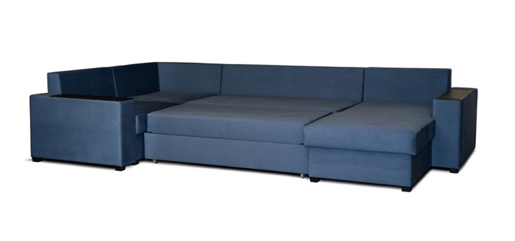 П-образный диван Комфорт 8 ДУ НПБ+МДФ в Салехарде - изображение 1