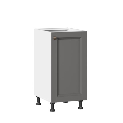 Кухонная тумба Амели-3 400 ЛД 299.020.000.003, Белый/Оникс серый в Салехарде - изображение