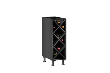 Тумба кухонная винная Мокка ЛД 270.070, цвет черный в Салехарде