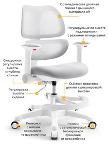 Детское растущее кресло Dream Air Y-607 G в Губкинском - предосмотр 1