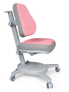 Кресло Mealux Onyx (Y-110) G + DPG  - серое + чехол розовый с серыми вставками в Ноябрьске