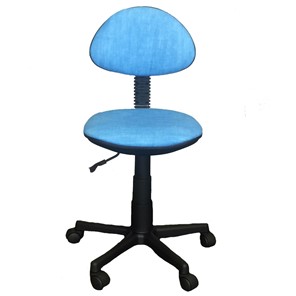 Детское вращающееся кресло LB-C 02, цвет голубой в Губкинском