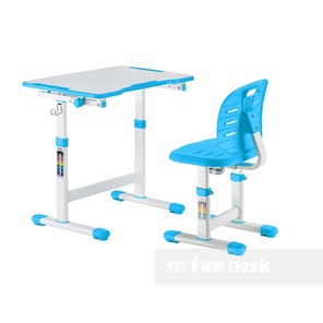 Растущий стол и стул Omino blue в Салехарде - предосмотр