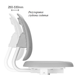 Парта растущая + стул Piccolino III Grey в Губкинском - предосмотр 1