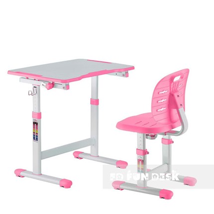 Парта растущая + стул Omino Pink в Салехарде - изображение