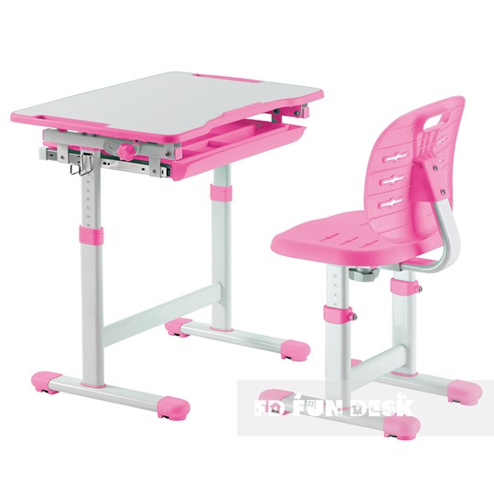 Парта растущая + стул Piccolino III Pink в Салехарде - изображение 1