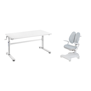Комплект парта + кресло Imparare Grey + Estate Grey + чехол для кресла в подарок в Лабытнанги