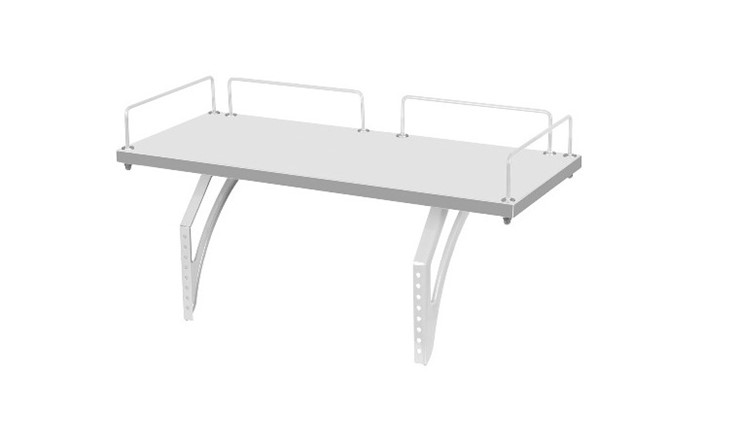 Детский стол-трансформер 1/75-40 (СУТ.25) + Tumba 3 + Polka_z 1/600 (2 шт.) белый/белый/Серый в Салехарде - изображение 1